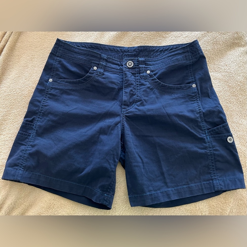 Kuhl Navy Free Range 6.5" Mid Rise
Hiking Outdoor Athletic Shorts, Size 4